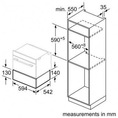 Įmontuojamas vakuumavimo stalčius Siemens BV910E1B1 5