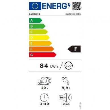 Indaplovė Samsung DW50R4040BB 5