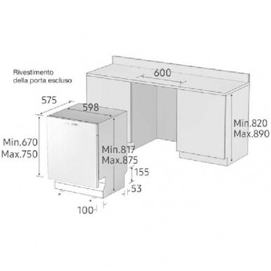 Indaplovė Samsung DW60M6050BB 6