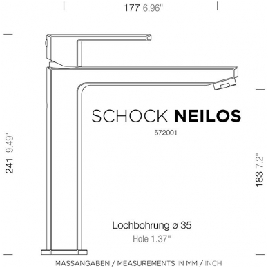 Maišytuvas Schock NEILOS Chrom 4