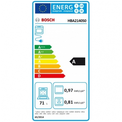 Orkaitė Bosch HBA2140S0 3