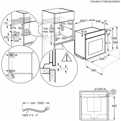 Orkaitė Electrolux EOB8S39WZ 4