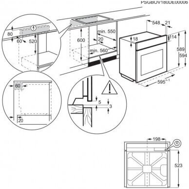 Orkaitė Electrolux EOF4P56X 2