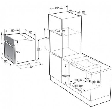 Orkaitė Gorenje BO6725E02BG 2