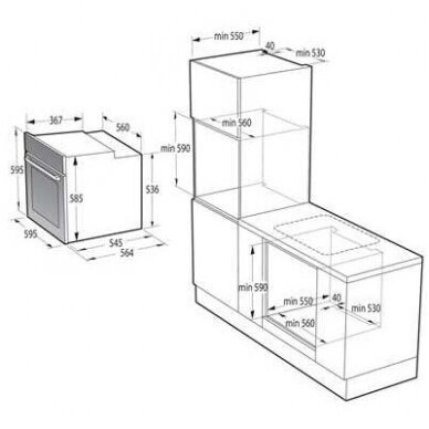 Orkaitė Gorenje BPS6737E07B 3