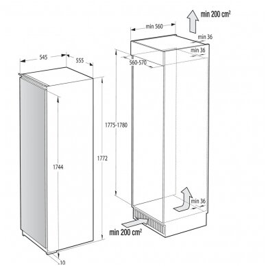 Šaldikliai Gorenje FNI518EA1 4