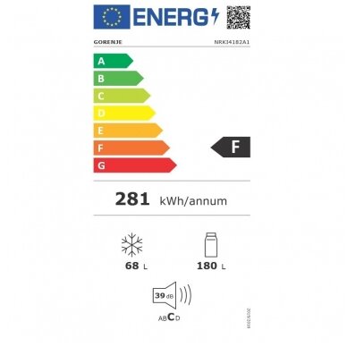 Šaldytuvai Gorenje NRKI4182A1 4