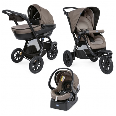 Vežimėlis Chicco Trio Activ3 Dark Beige